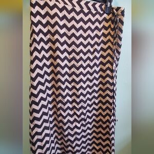 Urban Romantics Zigzag Wrap Midi Skirt